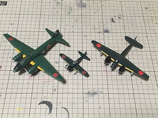 海軍陸上爆撃機「銀河」 1/144プラモデル（アオシマ）: 観測所雑記帳